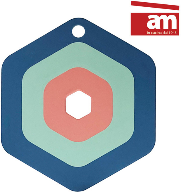 am 실리콘 냄비 받침 프라이팬 3종 분리 실리콘 패드 열탕소독 위생, 1개, 핑크+민트+블루