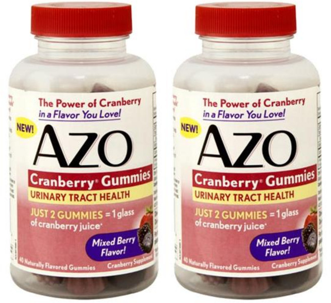 AZO 크랜베리 유리너리 트랙트 헬스 구미젤리, 40정, 2개