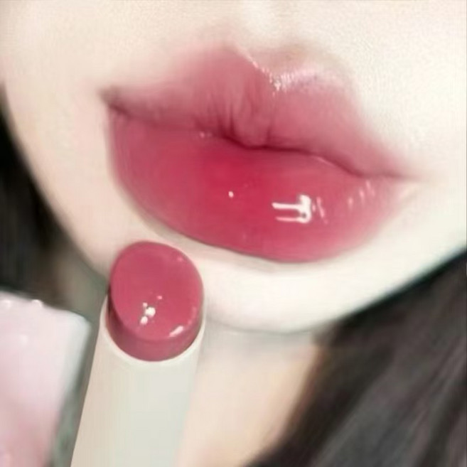 순욕장미젤리 립틴트 묻지않고 지워지지않는 립틴트 누드 립스틱 촉촉 립글로스 미러 물광 고체 립스틱 립타투 글로우틴트 지워지지않는 립스틱, 2개, 01#