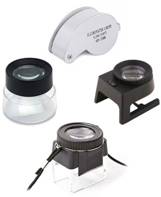 10배율 원형 확대경 루페 독서용 관찰 검사 목걸이 전문가 현미경 led 작업용 관찰용 도면, 1개, 01) 10배율 루페