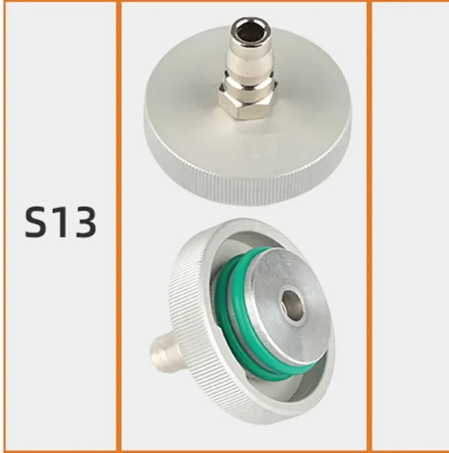 1Pcs 자동차 브레이크 오일 체인저 특수 커넥터 전기 압력 유체 금속 도구 세트 Ferramentas Automotiva, 06 S13