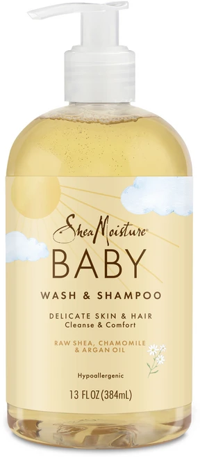 시어모이스처 로우 시어 카모마일 & 아르간 오일 키즈 워시 & 샴푸, 384ml, 1개 - 쿠팡