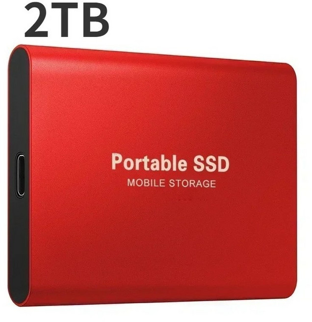 외장 SSD 1TB 2TB 고속 [노트북/데스크탑], 2TB 레드