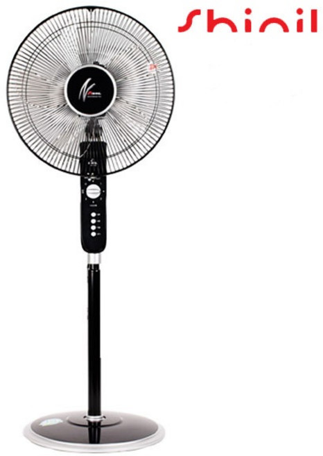 (신일전자) 스탠드형 저소음 선풍기 블랙 40cm(16인치) (SIF-F16DNS), SIF-F16DNS