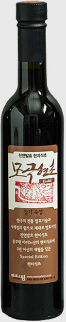 마마스팜 모곡현초 골드 현미식초 /자연발효 막걸리흑초, 1개, 500ml