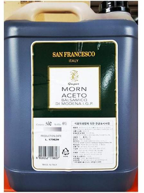 제이큐 용 식당 식자재 재료 수입 발사믹식초 모데나 5L, 0.9999924898711537