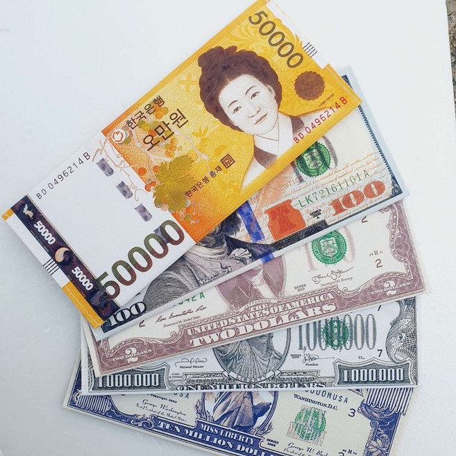 화폐지갑 돈지갑 신사임당 달러지갑 지폐지갑 골프 라운딩 개별포장 선물용