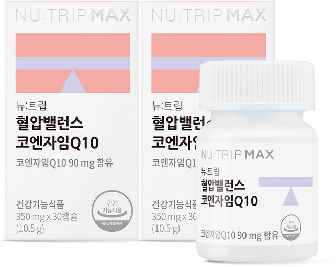 뉴트립 혈압밸런스 코엔자임Q10 350 mg, 2개, 30정