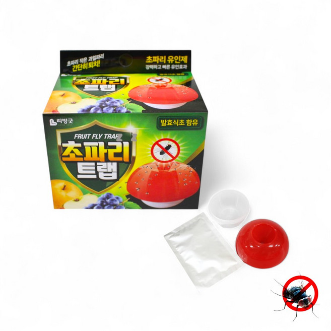 국산 초파리 날파리 유인 트랩 포충기 날벌레 해충퇴치 거실 주방, 1개