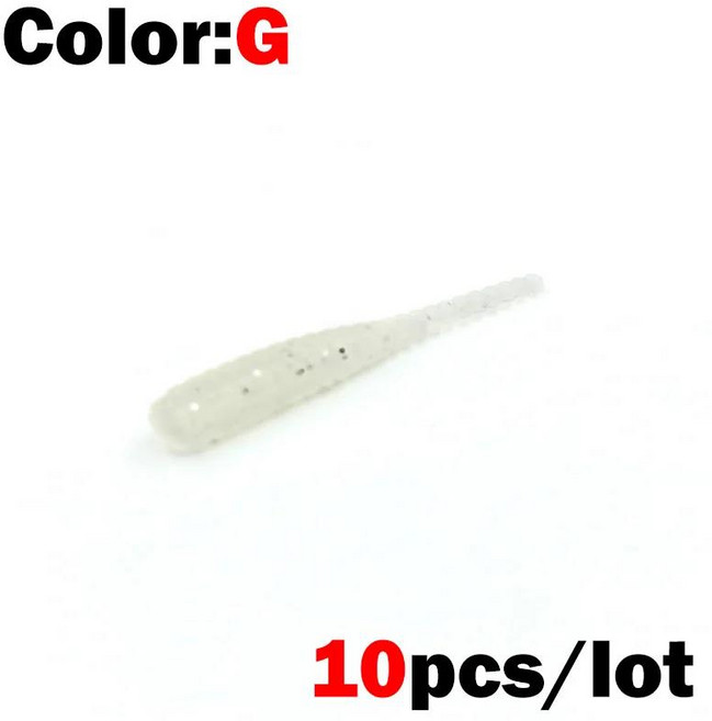 OUTKIT 소프트 루어 실리콘 미끼 스트레이트 테일 핀 워블러 웜 배스 잉어 바위 낚시 태클 35mm 0.3g, 1개, 11 G