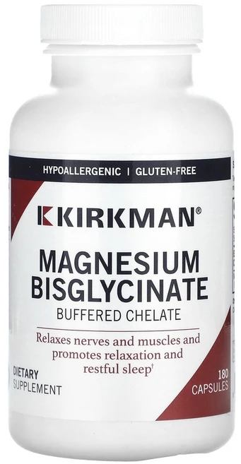 커크맨랩스 완충 킬레이트 마그네슘 비스글리시네이트 50mg 180캡슐, 180정, 1개 - 쿠팡