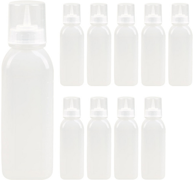잘라쓰는 사각 뚜껑 소스통 오일병 간장통, 10개, 700ml