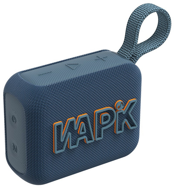 WAPik 휴대용 블루투스 스피커 스테레오 야외 캠핑 미니스피커, 블루, AERO5