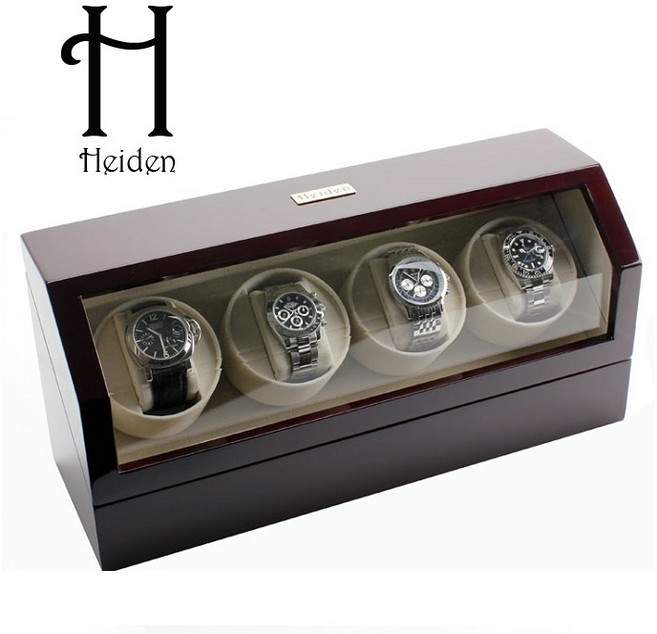 [Heiden] 하이덴 프리미어 쿼드 와치와인더 HD015-Wood 명품 시계보관함 Walnut Cherry Black Wood 4구 신형