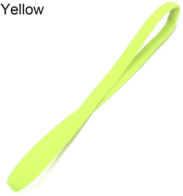 쿠쿠스토어 남녀공 미끄럼 방지 고무 요가 헤어 밴드 신축성 있는 스포츠 러닝 축구 스트레치 캔디 컬러 1P, yellow, 1개, 08 yellow