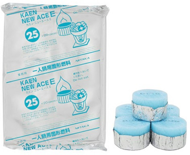 카엔 고체연료 25g 1봉지 20개 캠핑연료 미니화로