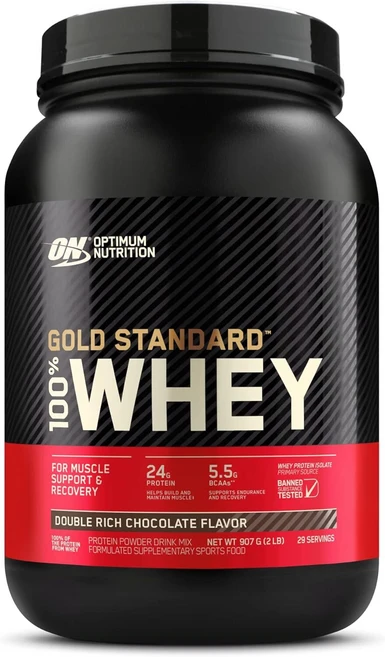 ON Gold Standard 100% WPI 907g(2lb) 유청 단백질 더블 리치 초콜릿 주원료 [병 타입], 1g, 1개 - 쿠팡