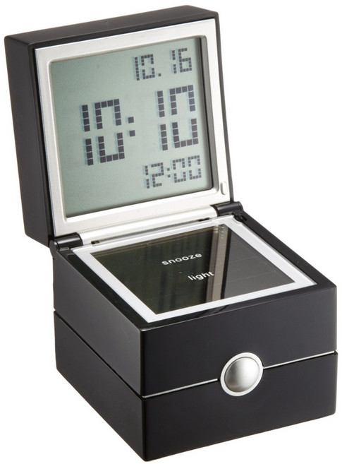 LEXON 『디지털 시계』 MORPHEE Design Jennifer Palbras 블랙 LR113 N