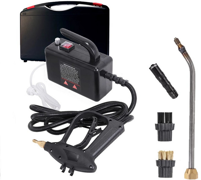 컨퀘스트 고압 스팀세척기 업소용 스팀청소기, 검정