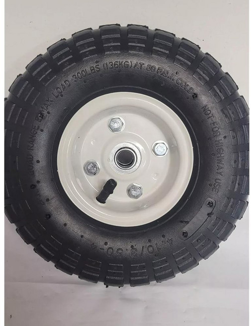 쇼핑 야드 허브 화이트 타이어 마차 스레드가 올터레인 트레일러 있는 정원 트럭 핸드 300파운드 공압 10인치, 300파운드 10인치 공기 타이어 휠 흰색 허브, 손수