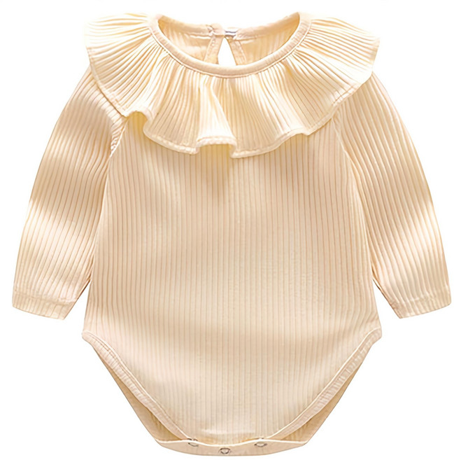 조이멀티 여아용 골지 컬러풀 긴팔 바디슈트