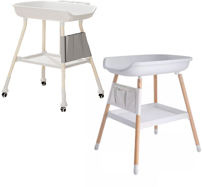 룰루안 영유아 신생아 안심 기저귀갈이대 원목 기저귀 교환대