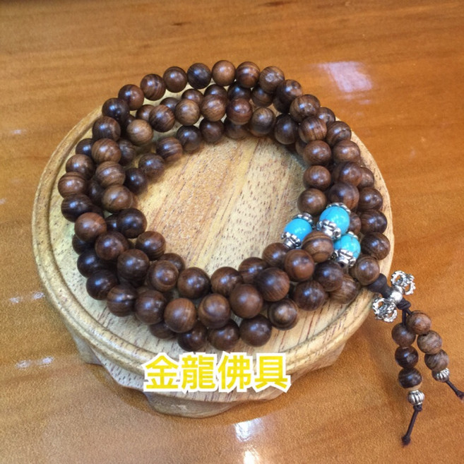 金龍佛具 花梨木佛珠 108顆 8mm, 1個
