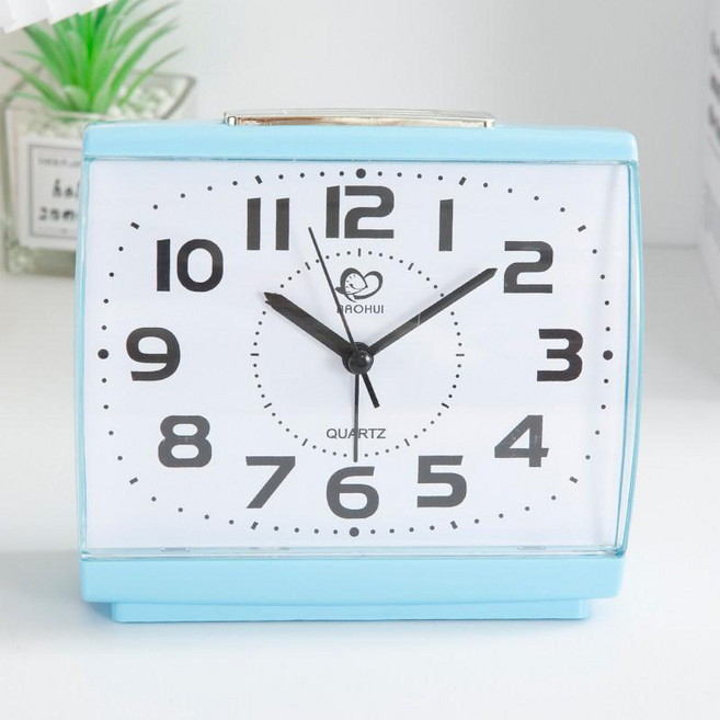 큰글씨 야광 탁상시계 전자시계 날짜 탁상겸용 대형, K1O 블루 저소음