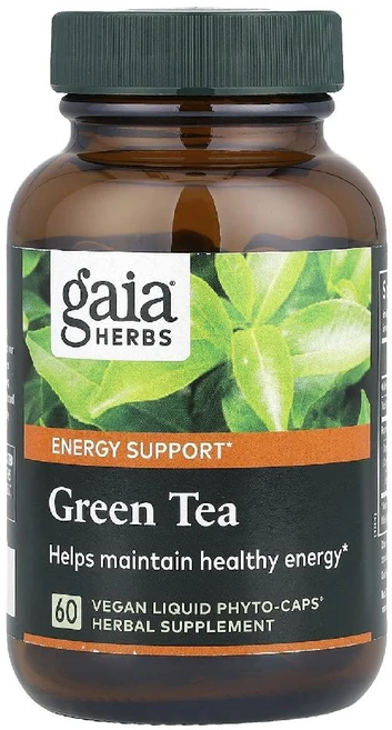 가이아허브 그린티 Green Tea 베지 액상 파이토 캡슐 60정, 1개 - 쿠팡