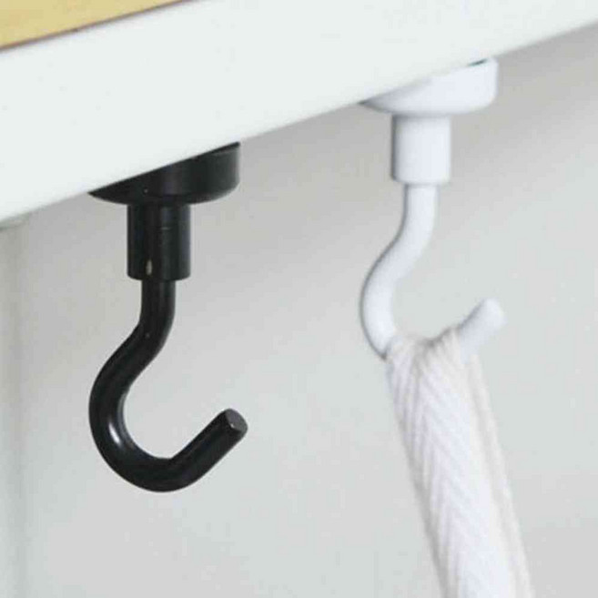 N5 초강력 현관문 자석 후크 마스크 걸이 16mm10P, 2자석훅16mm-흰색10p