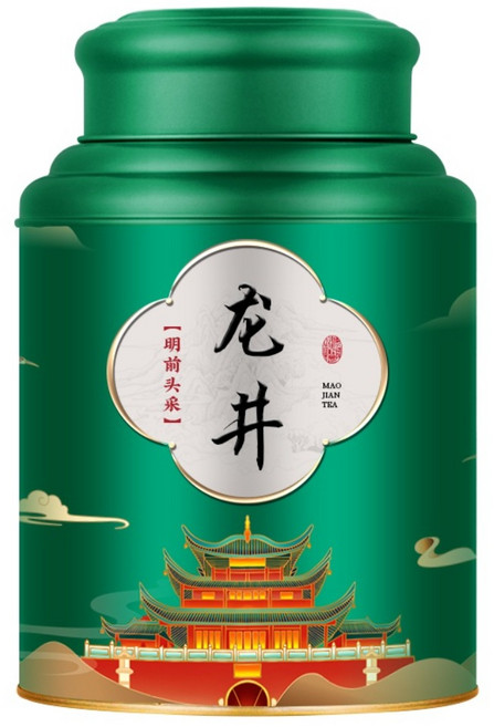 중국녹차 서호용정 시후롱징 우전 용정차 춘차, 용정차 250g 녹차캔, 1개