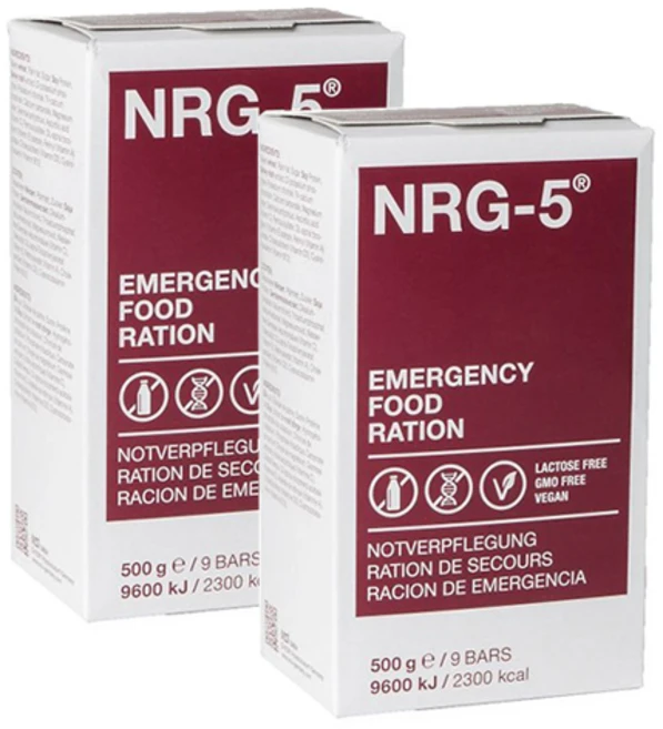 NRG-5 엔알지5 독일 전투식량 비상식량 압축식량 2300kcal 30년 5월, 2개, 500g - 쿠팡