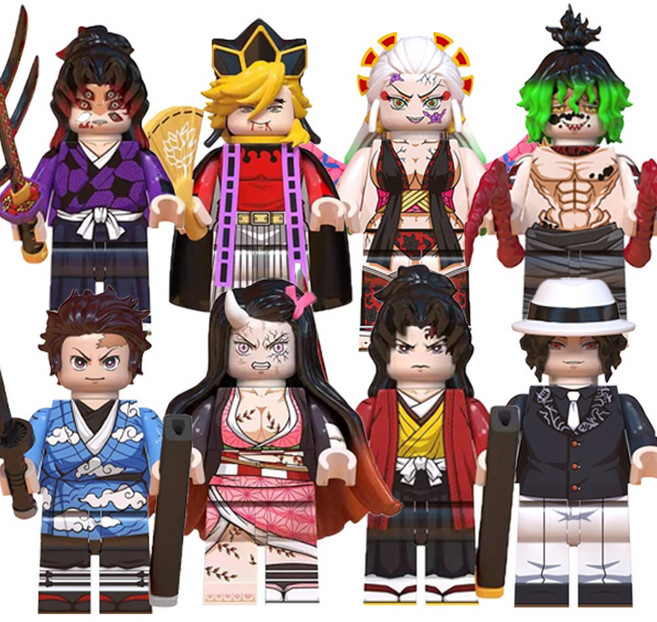 <귀멸의 칼날> 캐릭터 호환블록 브릭미니피규어 8종 시리즈 VOL.03, 귀칼미피, 1개, 0310. 귀멸의 칼날 8종 세트 VOL.03(로켓)