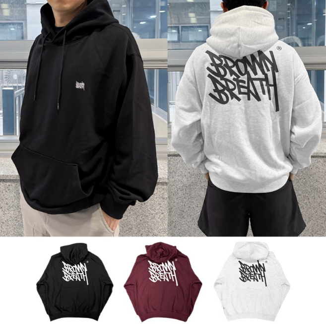 백화점매장판 브라운브레스 후디 TAG OG HOODIE 티셔츠 기모 후드티 후드 긴팔 남녀공용