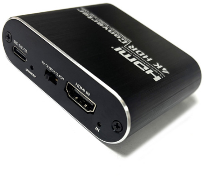 4K 5.1채널 HDR HDMI eARC ARC 오디오 추출기 HDMI-광토슬링크 SPDIF 3.5mm AUX 오디오 컨버터 PS5 Xbox TV 스피커용, [02] EU Plug