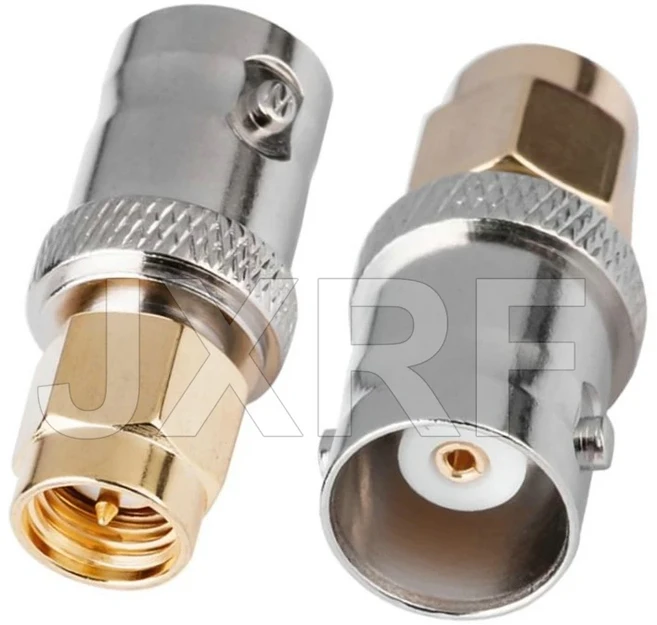 JXRF 커넥터 1PCS SMA 남성 여성-SMA BNC UHF N F 여성 RF 어댑터, 09 SMA M to BNC F