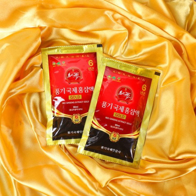 풍기 국제인삼사 풍기국제홍삼액골드 인삼홍삼즙 인삼홍삼음료 [원산지:국산(경상북도 영주시)], 60개, 90ml