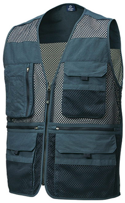 ZB-V2423 지벤 작업복조끼 풀메쉬 다양한포켓의 단체조끼