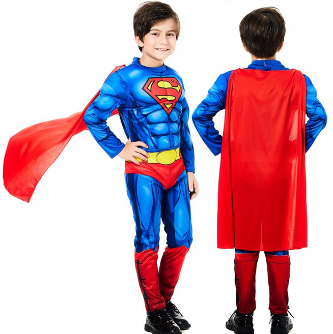 아동할로윈의상 남아코스튬 슈퍼맨근육형