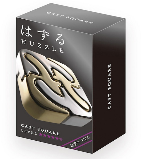 해피퍼즐 하나야마 캐스트퍼즐 스퀘어 Square 5단계 하즈루, 1개, 혼합색상, 4피스