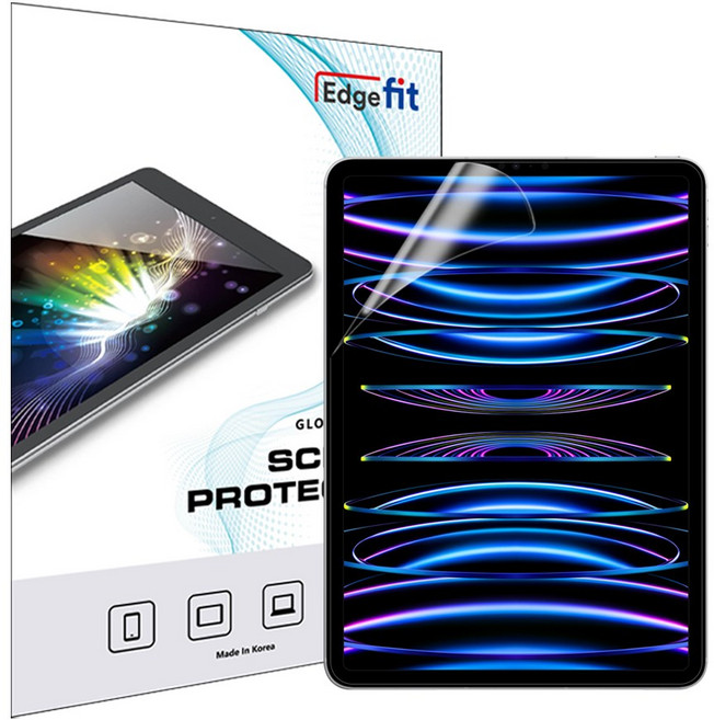 엣지핏 아이패드 갤럭시탭 고투명 하드코팅 블루라이트차단 액정보호필름, 2매
