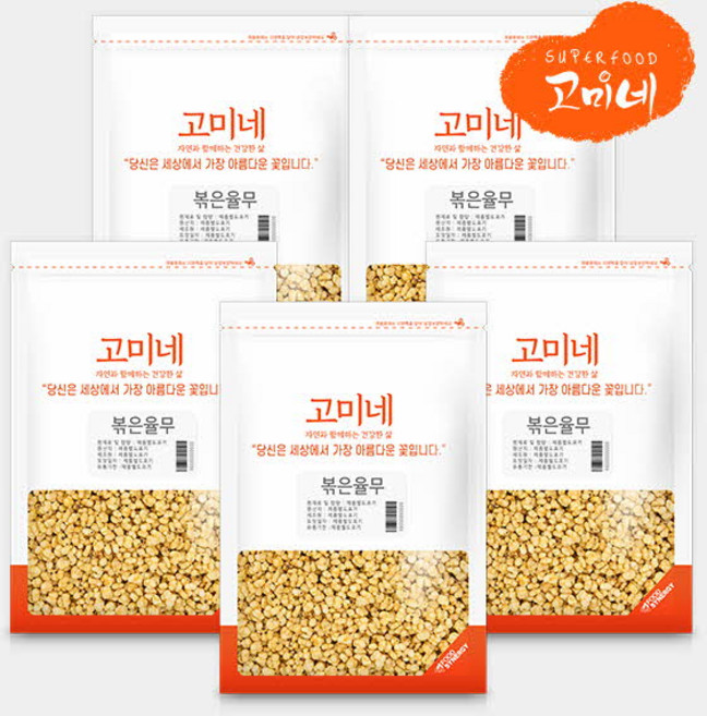 고미네 볶은율무 국산 무첨가 곡물간식 크리스피 시리얼, 100g, 5개