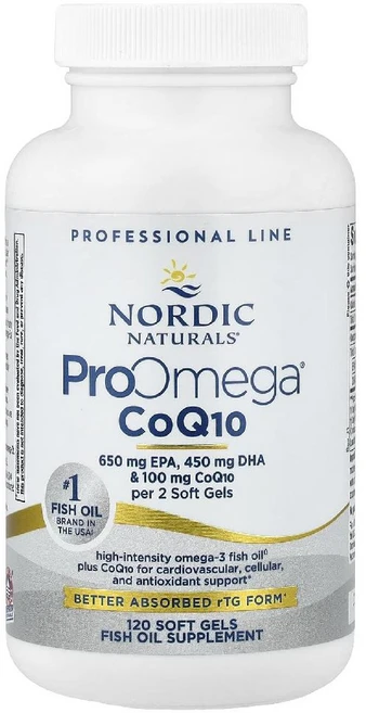 노르딕내추럴스 프로오메가 코큐텐 1000mg 소프트젤120정 오메가3 피쉬오일fishoil, 1개, 120정 - 쿠팡