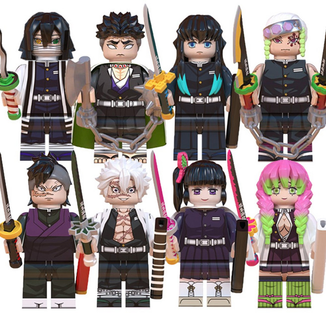 <귀멸의 칼날> 캐릭터 호환블록 브릭미니피규어 8종 시리즈 VOL.02, 1개, 0210. 귀멸의 칼날 8종 세트 VOL.02(로켓)