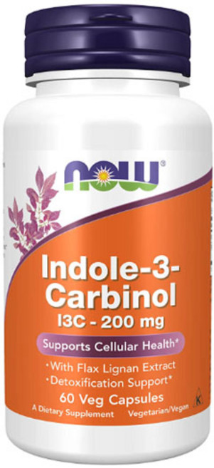 나우푸드 인돌-3-카르비놀 200 mg 60 식물성 캡슐, 60정, 1개
