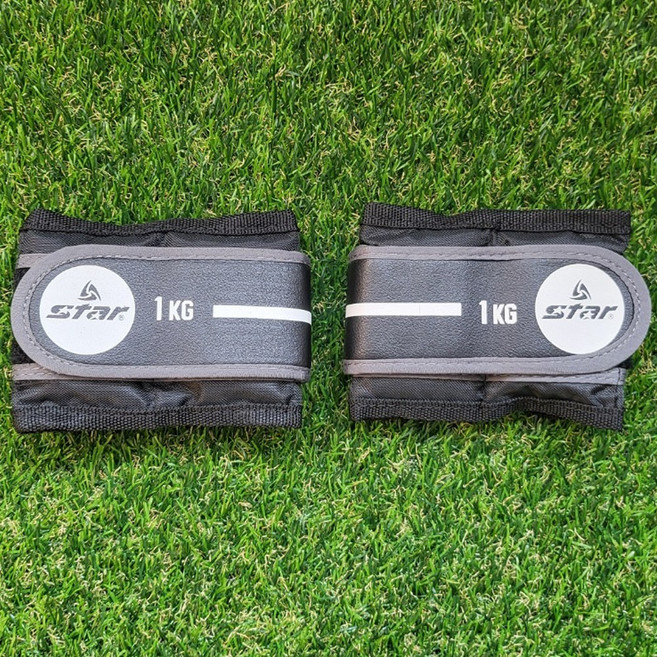 스타 모래주머니 철주머니 손목 발목 이지 중량밴드, 3kg, 블랙