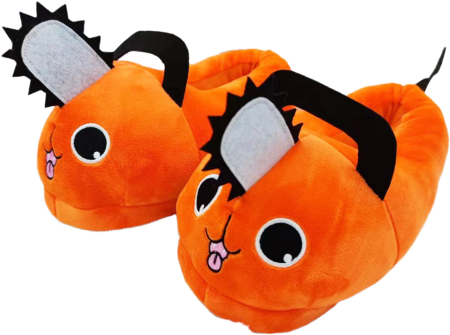 체인소맨 포치타 귀여운 털 슬리퍼 실내화 굿즈