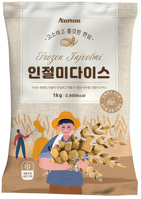 아우름 빙수용 인절미 다이스 1kg, 1개