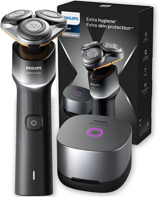 필립스 젠틀쉐이버 X5000 시리즈 전기면도기, X5102/15, 실버 + 블랙