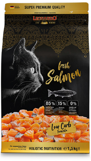 레오나르도 순수생육 연어 홀리스틱 고양이사료, 1개, 1.5kg